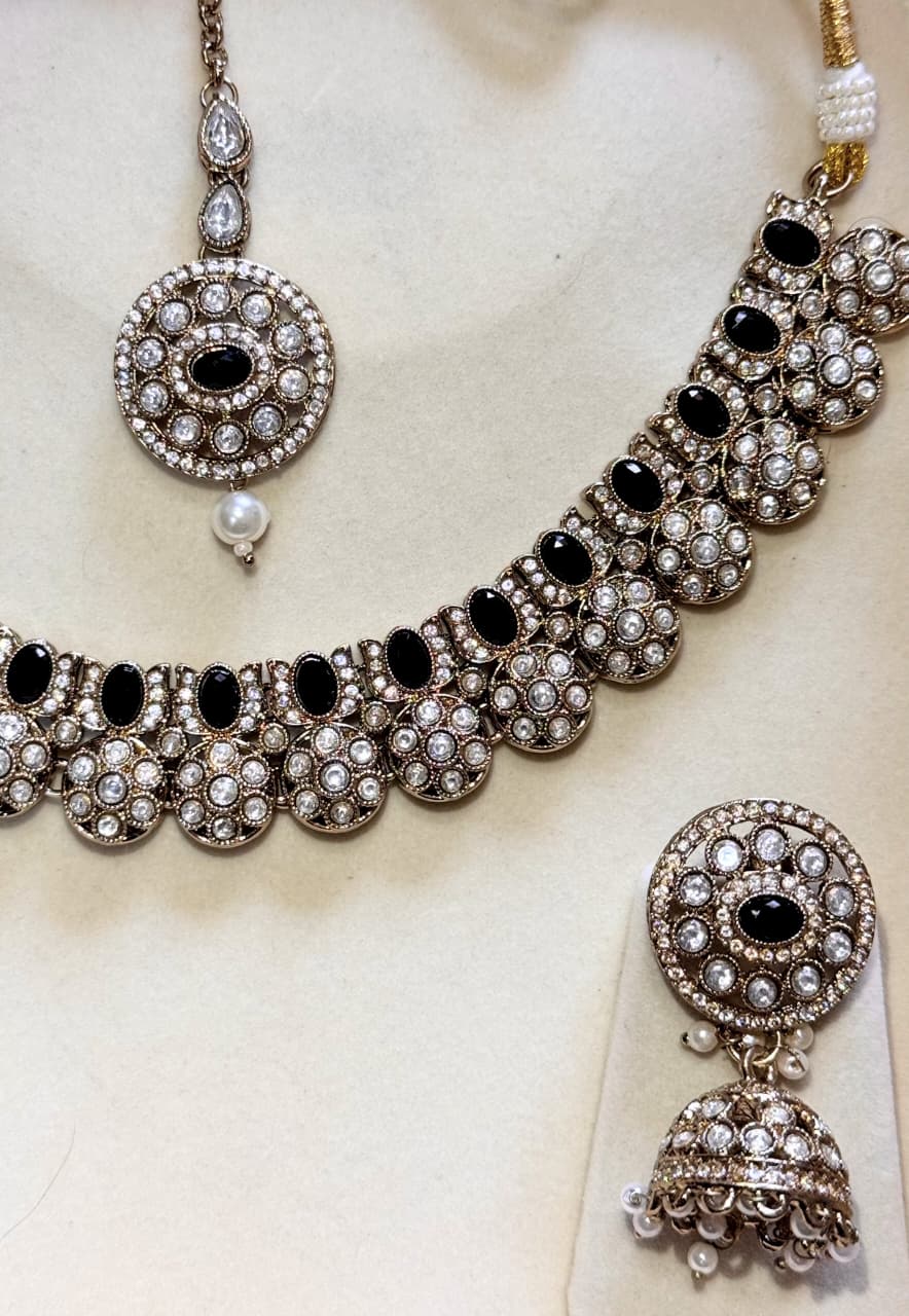 SREE Midnight Eclipse Statement Necklace