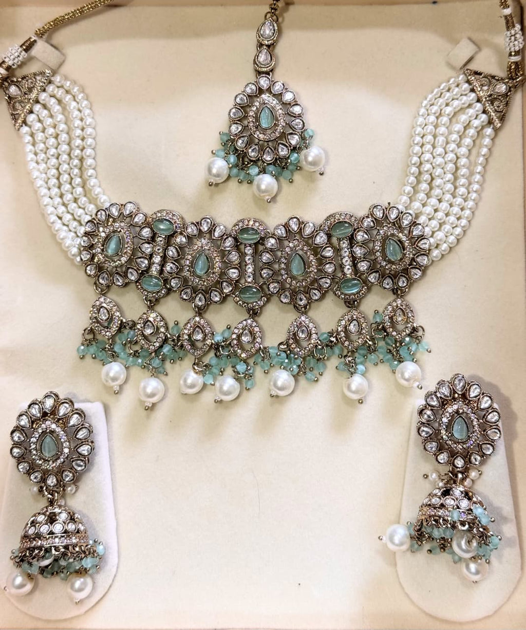 SREE Serene Mint Heirloom Peral Set