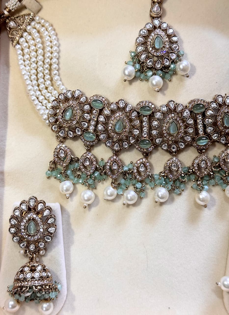 SREE Serene Mint Heirloom Peral Set